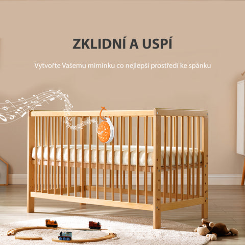 MERICARE K6 hrající usínáček s noční oblohou, 10 uspávácích melodií, 7 světelných módů, USB nabíjení