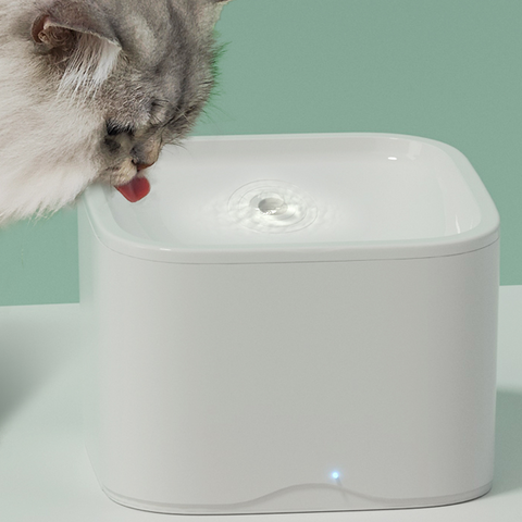 SYMPLEE DU2L-WS Smart Pet Water Fountain chytrá fontána pro kočky a psy s možností ovládání přes mobilní aplikaci, WiFi, 2,5L