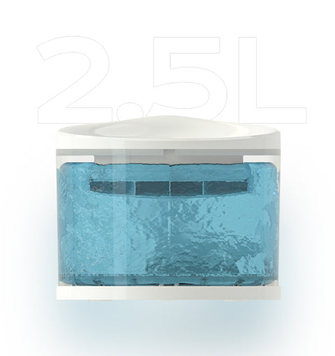 SYMPLEE DU2L-WS Smart Pet Water Fountain chytrá fontána pro kočky a psy s možností ovládání přes mobilní aplikaci, WiFi, 2,5L