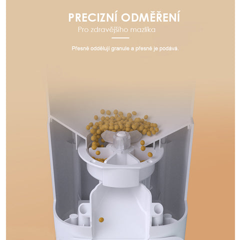 SYMPLEE DU4L-K automatický dávkovač krmiva pro psy a kočky, 4 l, notifikace pomocí vašeho hlasu