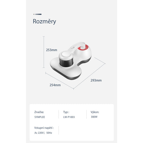 MERICARE LW-P1003 ruční antibakteriální vysavač s UV lampou