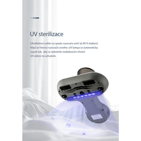 MERICARE LW-P1003 ruční antibakteriální vysavač s UV lampou