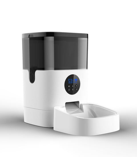 SYMPLEE DU4L-K automatický dávkovač krmiva pro psy a kočky, 4 l, notifikace pomocí vašeho hlasu